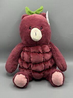 Gigglescape Raspberry Teddy Bear Soft Plush 15" NEW